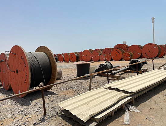 Coiled copper wire